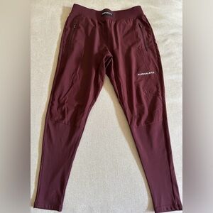 Alphalete Men's Burgundy Infinity Joggers